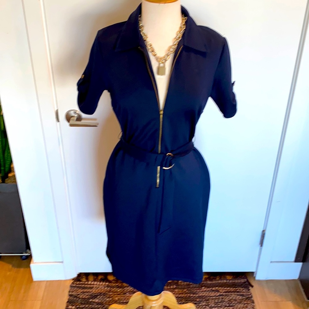 Navy blue dress
